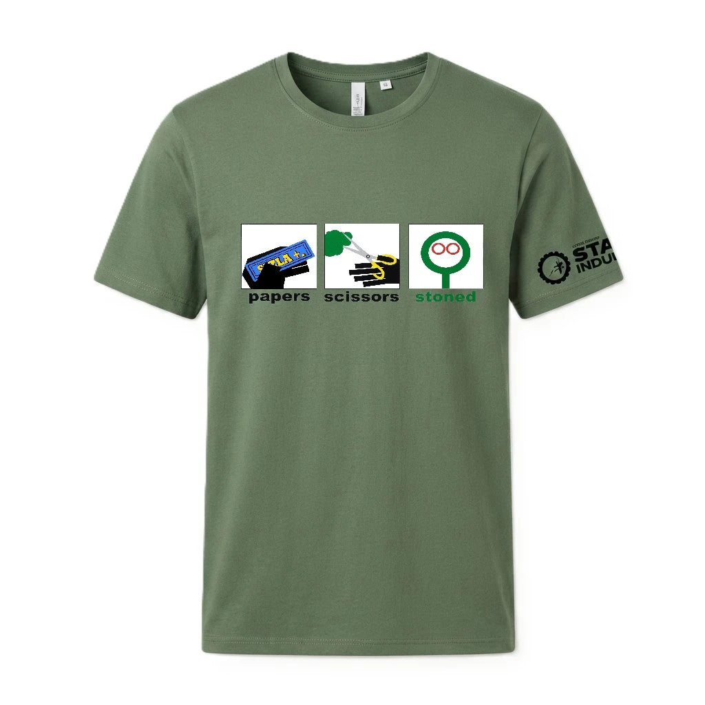 Papers Scissors Stoned Unisex Graphic T-Shirt | whyjeremy?
