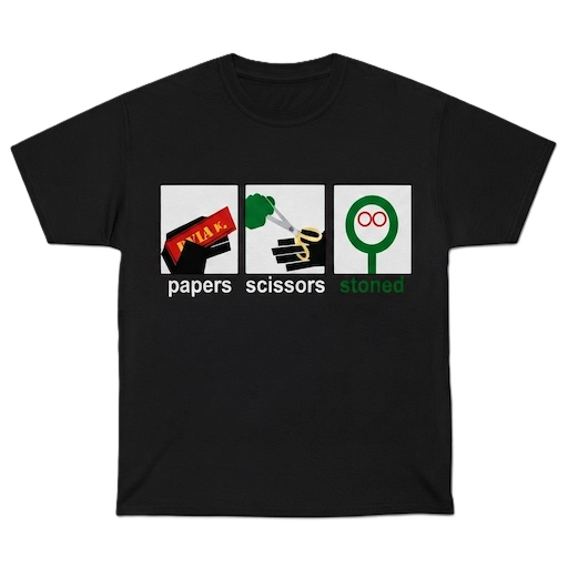 PAPERS SCISSORS STONED - Unisex Premium T-Shirt (4 Colours Available)